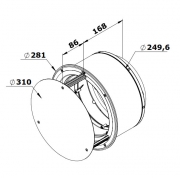 Gutmann Edelstahl-Telskopmauerkasten, TZ 229
