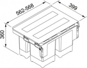 Franke Sorter Garbo 60-3, 121.0200.680