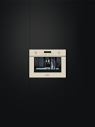 SMEG CMS8451P Nostalgie Einbau-Kaffeevollautomat, Creme, Gold/Messing Antik-Design, mit 5 Jahren Garantie!