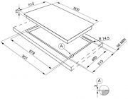 SMEG PSF906D-4 Gaskochfeld, 90 cm, Edelstahl, flchenbndig, mit 5 Jahren Garantie!