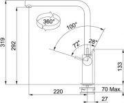 Franke Argos Chrom Festauslauf 115.0259.701