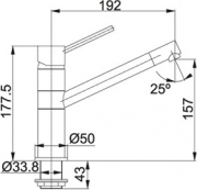 Franke Rotondo Chrom Festauslauf 115.0259.473