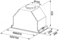 Franke Einbauhaube Inca Lux FBI 537 XS, 52 cm, 110.0260.672