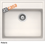 Schock Mono N-100 A Einbau/Auflage, INKL. GLASSCHNEIDBRETT UND RESTESCHALE, Polaris