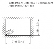 Schock Mono D-100 U Unterbau, Carbonium