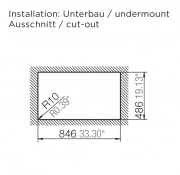 Schock Waterfall D-100 U Unterbau, Carbonium
