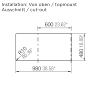 Schock Typos D-100 L A Einbau/Auflage, Nero