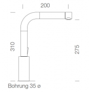 Schock SC-300 Schlauchbrause, Cristadur, Farbe Puro