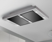 Silverline Vega AC Randabsaugung 120 cm Edelstahl/Glas Schwarz, VGUD 124.1 SRA. Mit 5 Jahren Garantie!