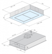 Silverline Asterion 100 cm ASD 104.1 W Weissglas, ohne Motor. Mit 5 Jahren Garantie!