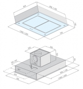 Silverline Asterion Intern Premium 120 cm ASID 124 S Schwarzglas. Mit 5 Jahren Garantie!
