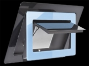 Silverline Alya Premium 90 cm AYW 994.1 M Edelstahl-Schwarzglas/Magnolieglas. Mit 5 Jahren Garantie!