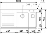Franke Mythos MTX 261 Einbausp�le - SlimTop (Becken links), 127.0380.446