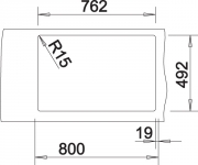 Blancoclassic 8 Edelstahl, 507543