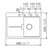 Schock Horizont D-100 S A Einbau/Auflage, INKL. GLASSCHNEIDBRETT, Puro