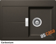 Schock Horizont D-100 S A Einbau/Auflage, INKL. GLASSCHNEIDBRETT, Carbonium