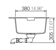 Schock Horizont N-200 A Einbau/Auflage, Magma