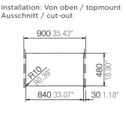 Schock Horizont N-200 A Einbau/Auflage, Magma