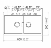 Schock Horizont N-200 U Unterbau, Stone