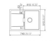 Schock Mono D-100 S A Einbau/Auflage, Puro
