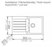 Schock Signus D-100 FB flchenbndig, Stone