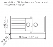 Schock Signus D-150 FB fl�chenb�ndig, Stone