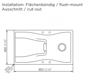 Schock Waterfall D-100 FB flchenbndig, Bronze