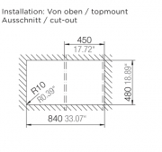 Schock Epure D-100 A Einbau/Auflage, Onyx