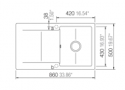 Schock Epure D-100 A Einbau/Auflage, Croma