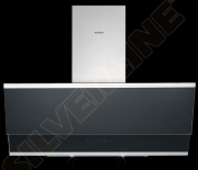 Silverline Zenith ZEW 653 SE Edelstahl/Schwarzglas Wandhaube, mit LED-Beleuchtung. Mit 5 Jahren Garantie!