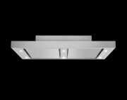 Silverline Altena ALD 104.1 S Edelstahl/Schwarzglas Deckenhaube. Mit 5 Jahren Garantie!