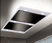 Silverline Vega Intern Premium VGID 104 S Edelstahl/Schwarzglas Deckenhaube. Mit 5 Jahren Garantie!