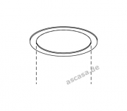 Gutmann Rosette fr Wandhauben/Trme, RW 521 EDS