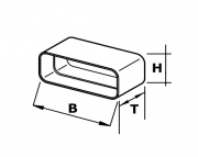 Gutmann Kanalverbinder, verzinktes Blech, TZ 8014