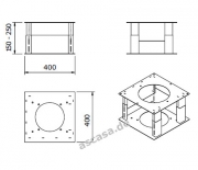 Gutmann Zwischendecke Montageflansch, TZ 1007