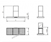 Gutmann Rayo 17 I A Extern Inselhaube, Edelstahl 110 cm, ohne Motor, 17I1100A. Mit 5 Jahren Garantie!