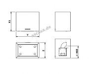 Gutmann Hermano 12 W B Intern Wandhaube, Edelstahl 90 cm, mit LED-Beleuchtung, mit Motor, 12W900B. Mit 5 Jahren Garantie!