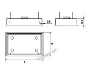Gutmann Campo II 05 EM B Intern Deckenhaube, Edelstahl und Glas 86 cm, mit LED-Beleuchtung, mit Motor, 05EM860B. Mit 5 Jahren Garantie!