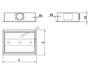 Gutmann Estrella II 06 EM B Intern Deckenhaube, Edelstahl und Glas 88 cm, mit LED-Beleuchtung, mit Motor, 06EM880B. Mit 5 Jahren Garantie!