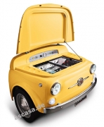 SMEG SMEG500R Khlvitrine - Minibar im FIAT500 Retro - Design, Rot, Energieeffizienzklasse A+, mit 5 Jahren Garantie!