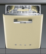 SMEG ST2FABRD Geschirrspler integrierbar, 50er Jahre, rot, Energieeffizienz A+++ A, mit 5 Jahren Garantie!