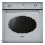 SMEG SF855AO Nostalgie Einbaubackofen Multifunktion, Anthrazit / Messing Antik, Energieeffizienzklasse A, mit 5 Jahren Garantie!