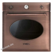 SMEG SF855RA Nostalgie Einbaubackofen Multifunktion, Kupfer Design, Energieeffizienzklasse A, mit 5 Jahren Garantie!
