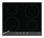 SMEG PI764AO Nostalgie Glaskeramikkochfeld, Induktion, Anthrazit/Messing antik, 60 cm, mit 5 Jahren Garantie!