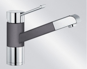 BLANCOZENOS-S Silgranit-Look, 2-farbig, Farbe anthrazit/chrom, 517819