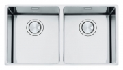 SMEG VSTR3434-2 Unterbau - Doppelsple, rechteckig, Edelstahl, 80 cm
