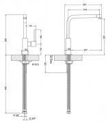SMEG MFQ6-CR Design - Armatur, Hochglanz verchromt