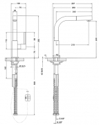 SMEG MDQ5-CR Design - Armatur, Hochglanz verchromt