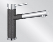 BLANCOALTA-S Compact Silgranit-Look, 2-farbig, Farbe anthrazit/chrom, 515333