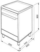 SMEG SCD60IMX8 Elektrostandherd, Induktion, Edelstahl, 60 cm, Energieeffizienzklasse A, mit 5 Jahren Garantie!